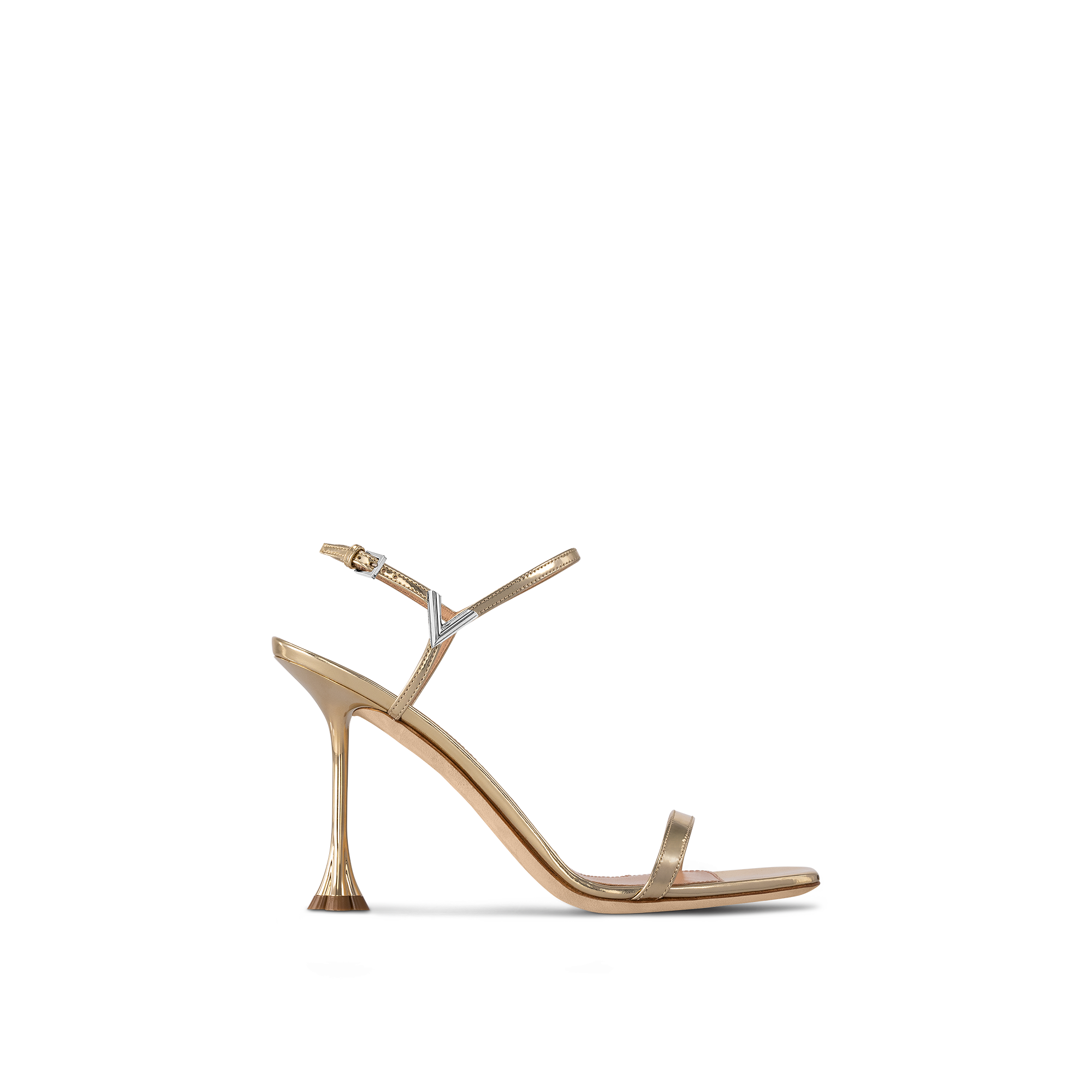 Gold sandal clearance pumps